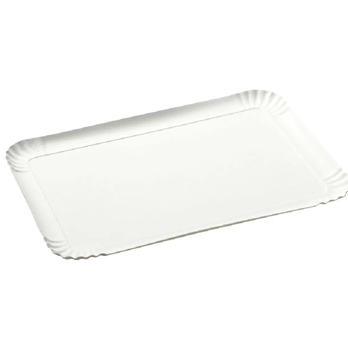Plateau rectangulaire blanc en carton x3^Gifi New