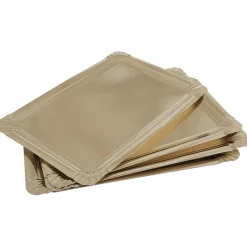 Plateau rectangulaire doré en carton x5^Gifi Online