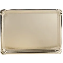 Plateau rectangulaire doré en carton x3^Gifi Clearance