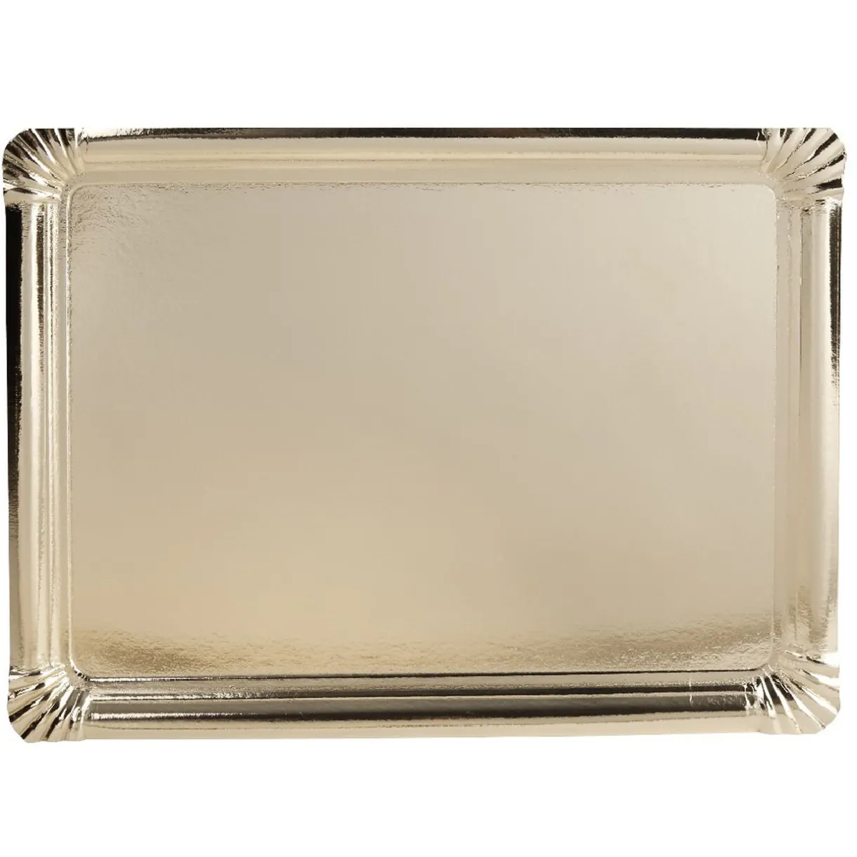 Plateau rectangulaire doré en carton x3^Gifi Clearance