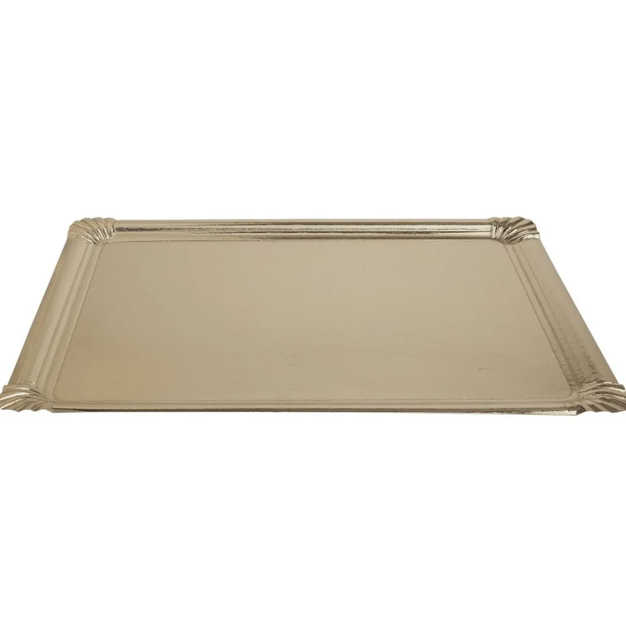 Plateau rectangulaire doré en carton x3^Gifi Clearance