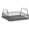 Plateau rectangulaire maille métal noir^Gifi Outlet