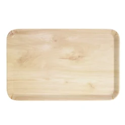 Plateau rectangulaire mélaminé effet bois naturel 19x30cm^Gifi Clearance