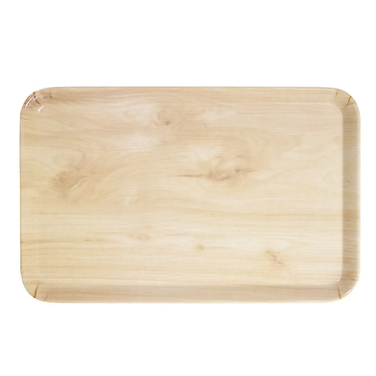 Plateau rectangulaire mélaminé effet bois naturel 19x30cm^Gifi Clearance