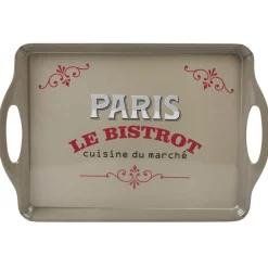 Plateau rectangulaire Paris le bistrot avec poignées^Gifi Hot