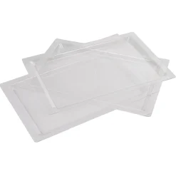 Plateau rectangulaire plastique réutilisable transparent x3^Gifi Clearance