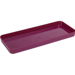 Clearance Gifi Plateau rectangulaire rouge plastique 26x11xH2cm