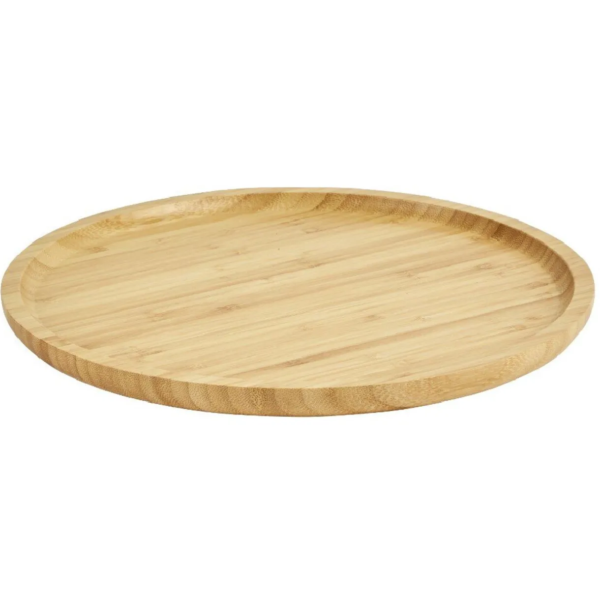 Plateau rond bambou naturel^Gifi