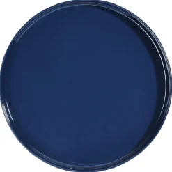 Plateau rond bleu nuit et doré^Gifi Outlet
