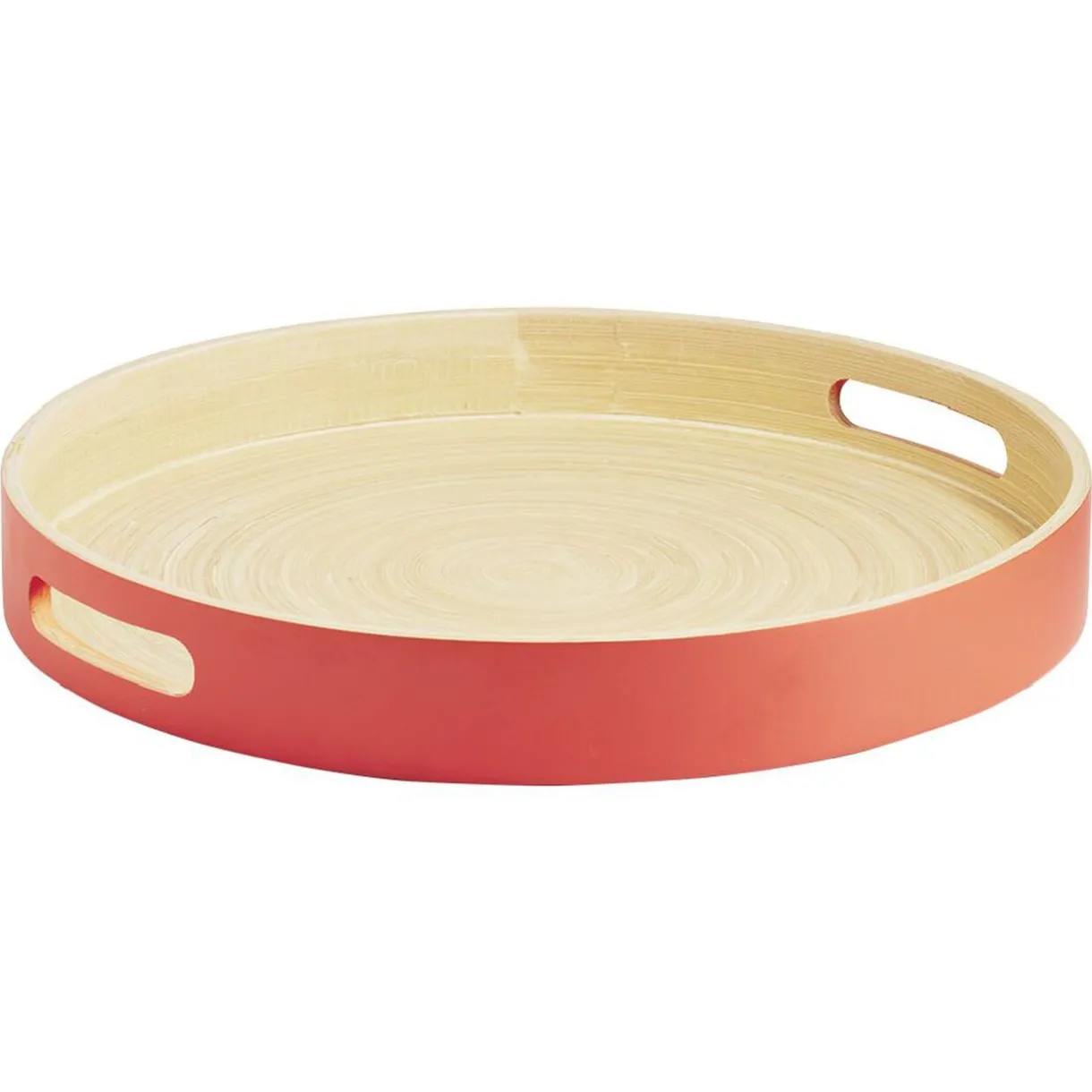 Plateau rond en bambou coloré^Gifi Outlet