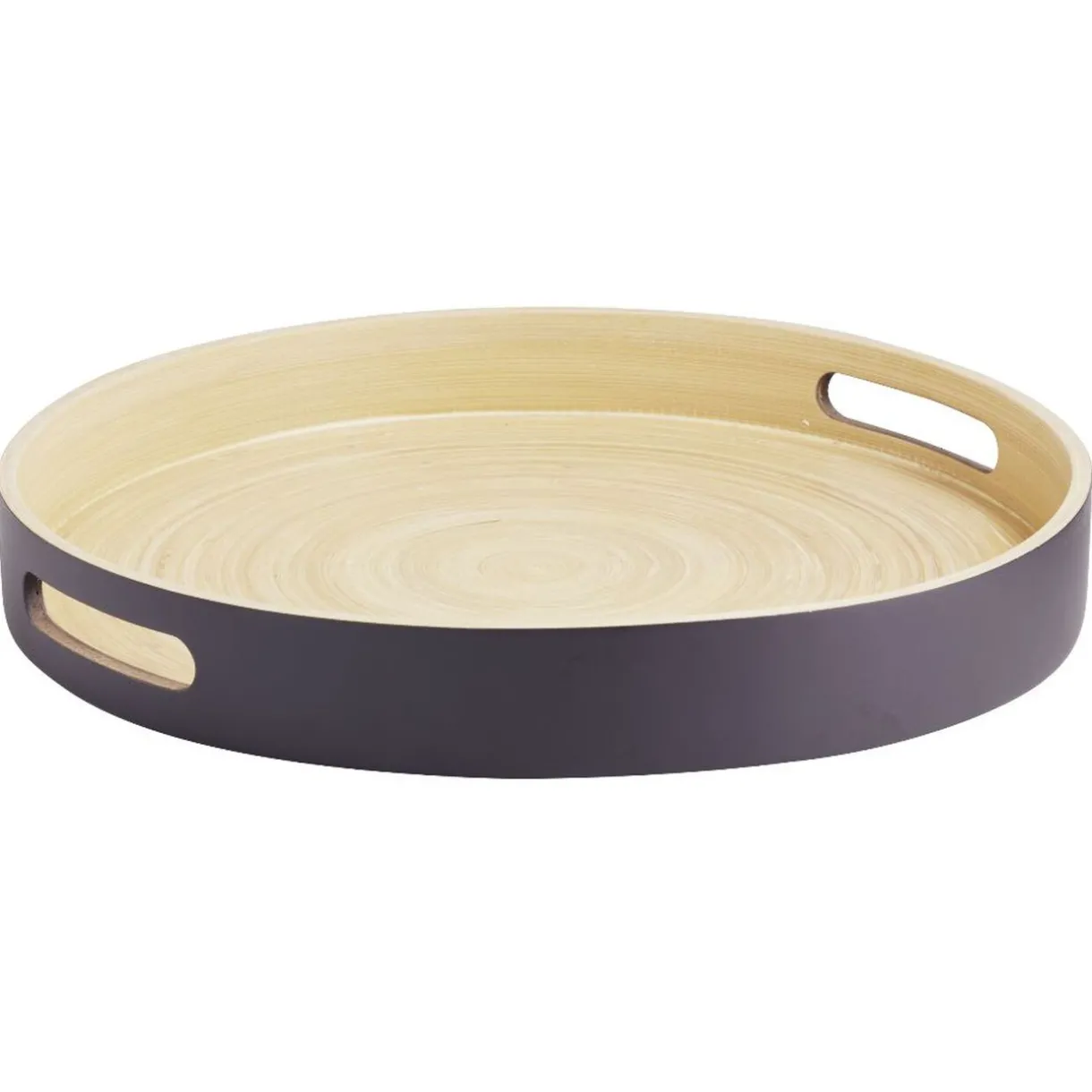 Plateau rond en bambou coloré Ø35 cm^Gifi