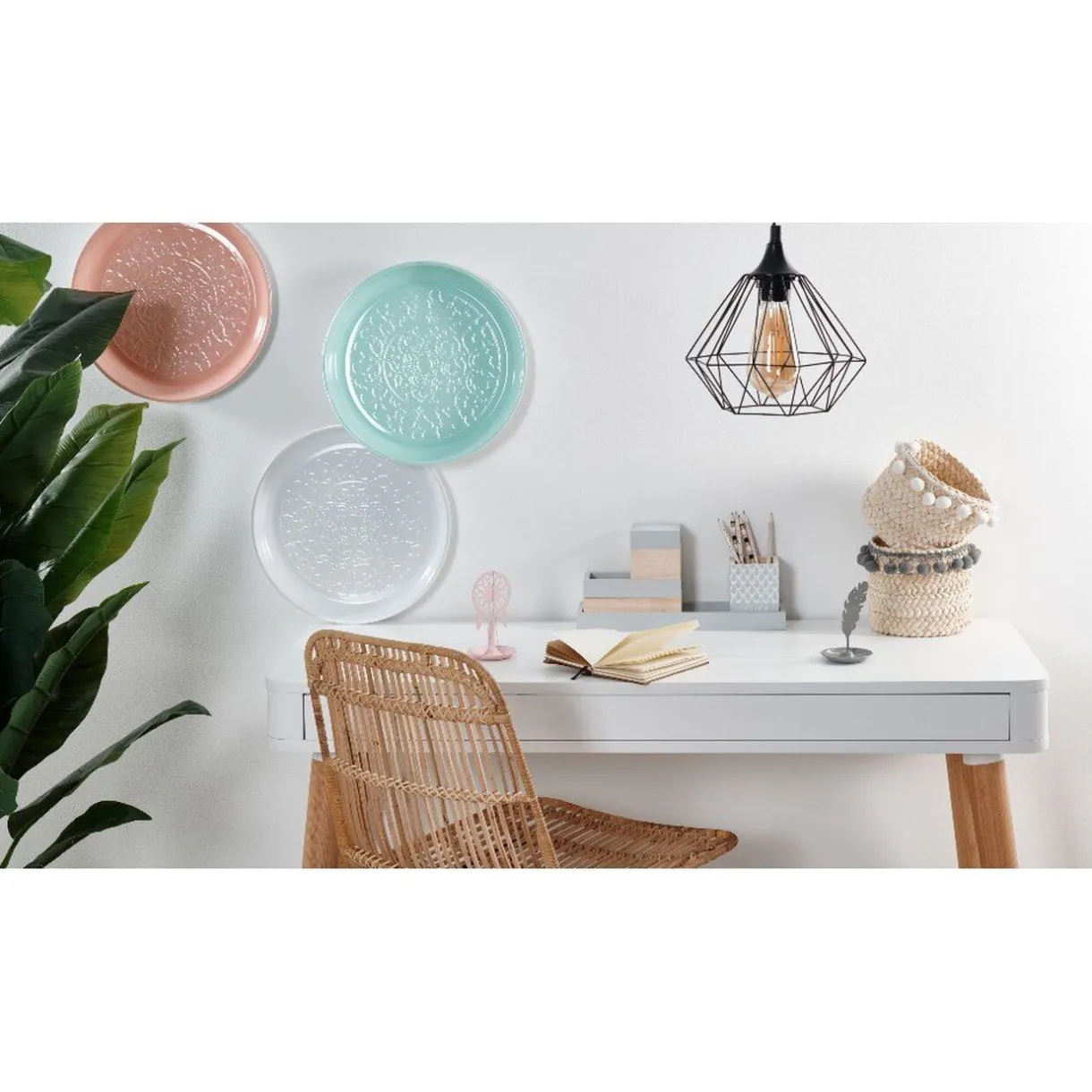 Plateau rond en métal^Gifi New