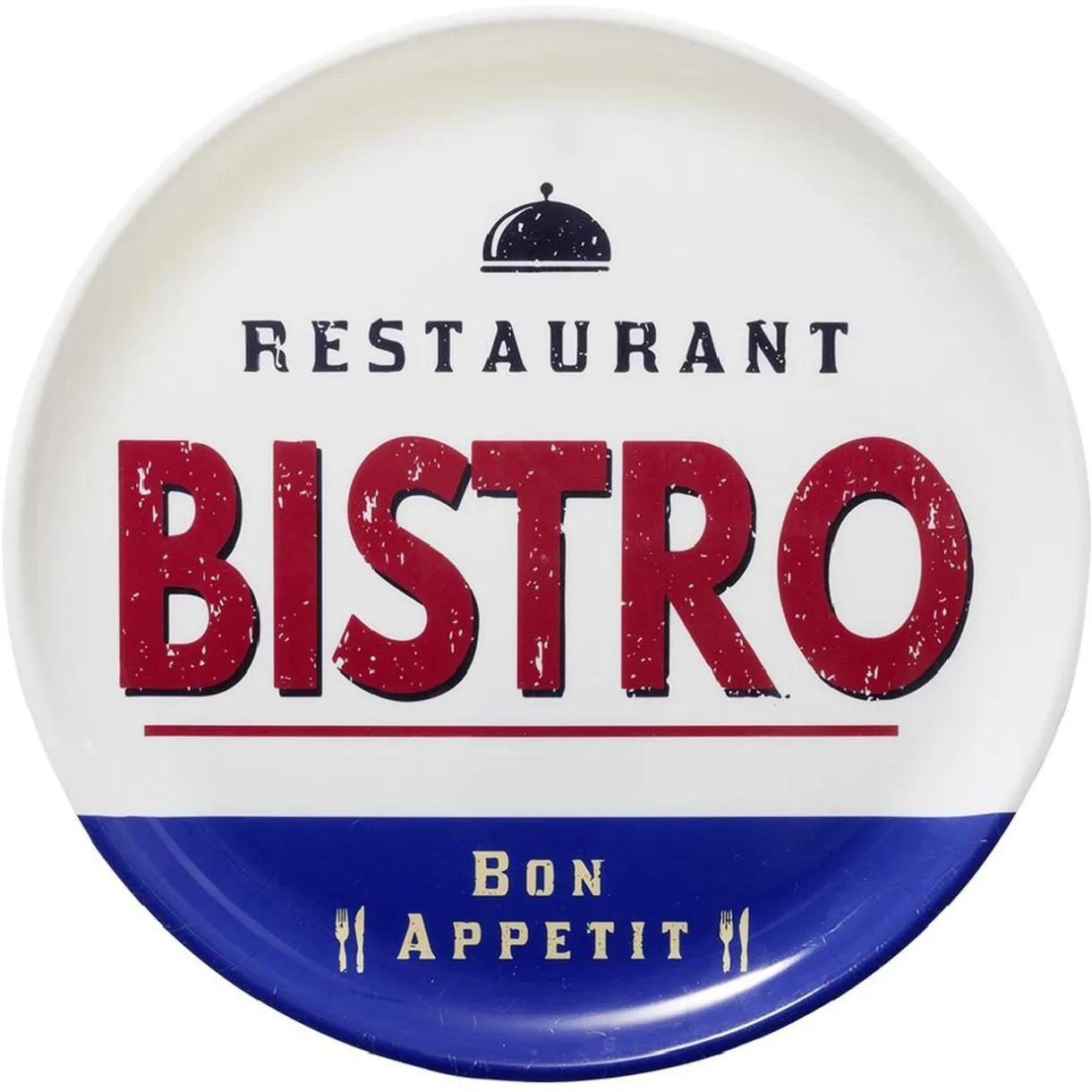 Plateau rond style vintage Ø34,5 cm^Gifi Discount