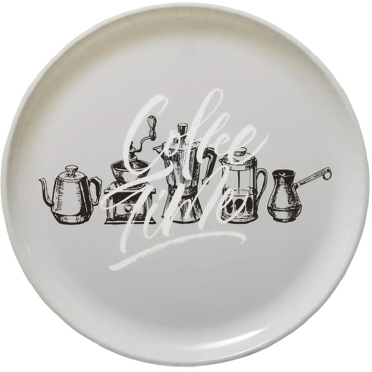 Plateau rond style vintage Ø34,5 cm^Gifi Discount