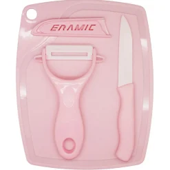 Éplucheur et couteau avec protection inscription ajourée Ceramic^Gifi New