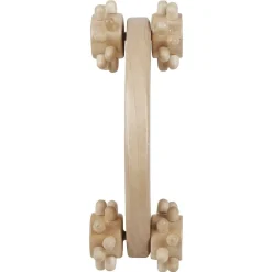 Gifi Poignée de massage avec 4 roues crantées en bois