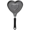 Poêle à pancake forme coeur gris et noir L15cm^Gifi New