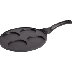 Poêle 4 pancakes anti adhérente aluminium noir^Gifi New