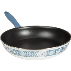 Poêle anti-adhésive acier émaillé motif carreau de ciment^Gifi Best