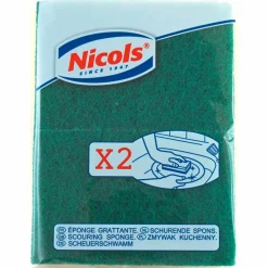 Nettoyage Et Entretien|Gifi Éponge grattoir végétale verte Nicols x2