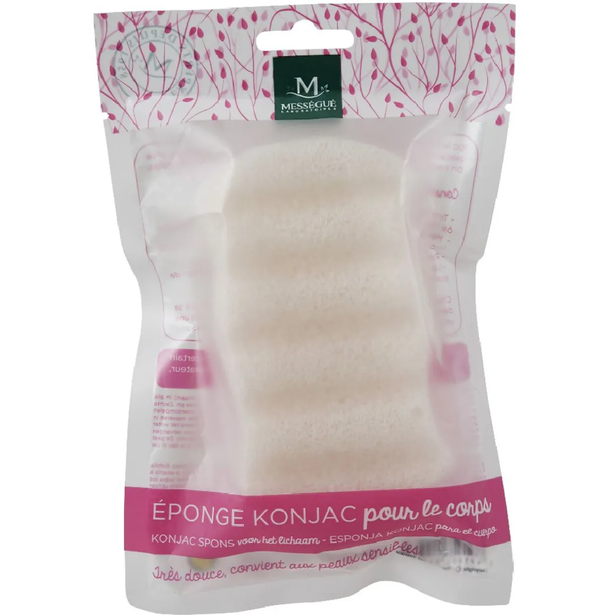 Gifi Éponge végetal pour le corps Konjac de Messegué