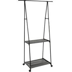 Rangement|Gifi Portant avec tablettes métal noir