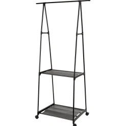 Rangement|Gifi Portant avec tablettes métal noir