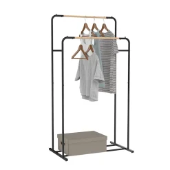 Rangement|Gifi Portant double métal noir L70xl50xH50cm