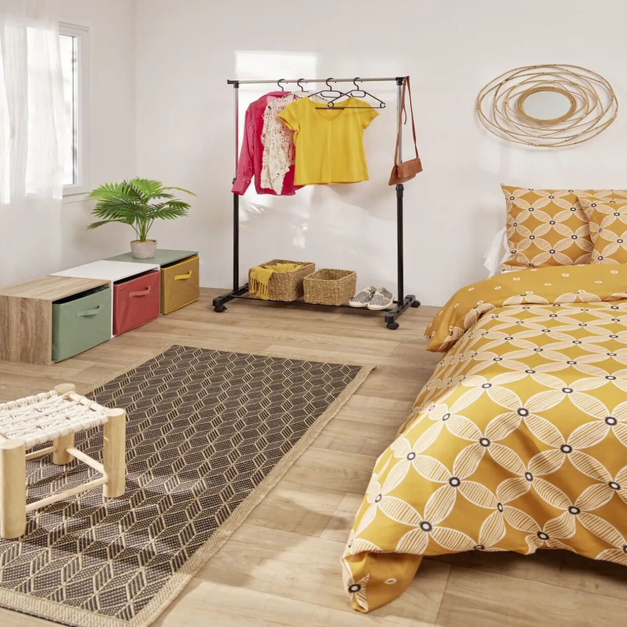 Rangement|Gifi Portant simple hauteur extensible 97-160 cm