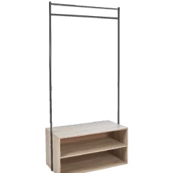 Rangement|Gifi Portant vestiaire range chaussures noir et marron