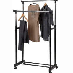 Rangement|Gifi Portant vêtements double noir