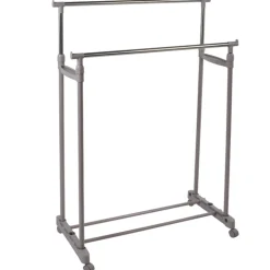 Rangement|Gifi Portant vêtements double taupe