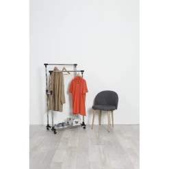 Rangement|Gifi Portant vêtements tube double noir