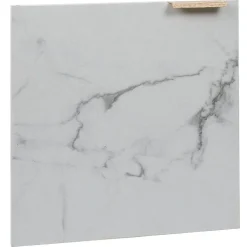 Rangement|Gifi Porte Box Cube bois effet marbre 32,2x32,2x1,2cm blanc