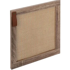 Rangement|Gifi Porte cannage Box Cube 32,2xH32,2x1,2cm bois marron