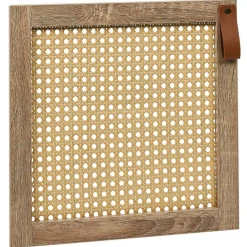 Rangement|Gifi Porte cannage Box Cube 32,2x32,2x1,2cm bois marron