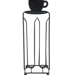 Porte capsules à café en métal design tasse noir^Gifi Online
