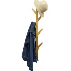 Rangement|Gifi Porte manteau mural bambou 8 crochets 21x7xH98cm