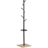 Rangement|Gifi Porte manteaux en métal noir et socle en bois WILLIAM