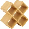 Porte épice 5 cases bambou 17x17xH9cm^Gifi Hot
