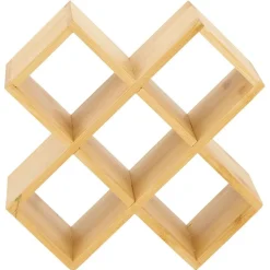 Porte épice 5 cases bambou 17x17xH9cm^Gifi Hot