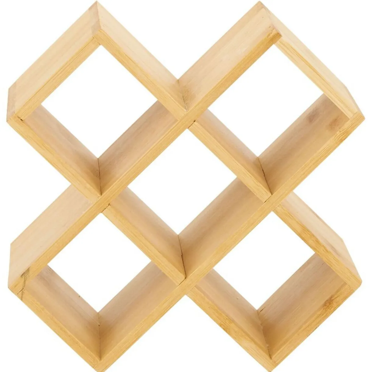 Porte épice 5 cases bambou 17x17xH9cm^Gifi Hot