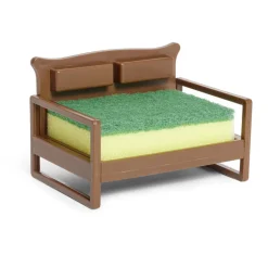 Nettoyage Et Entretien|Gifi Porte éponge forme canapé bleu ou marron