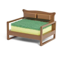 Nettoyage Et Entretien|Gifi Porte éponge forme canapé bleu ou marron