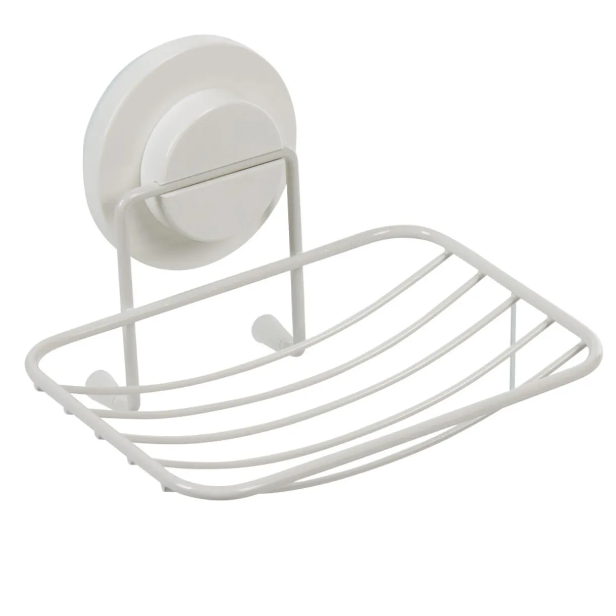 New Gifi Porte savon blanc à ventouse blanc