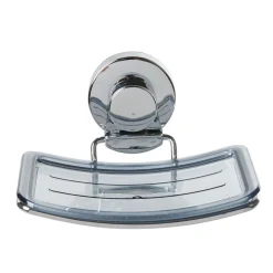 Hot Gifi Porte savon blanc à ventouse inox