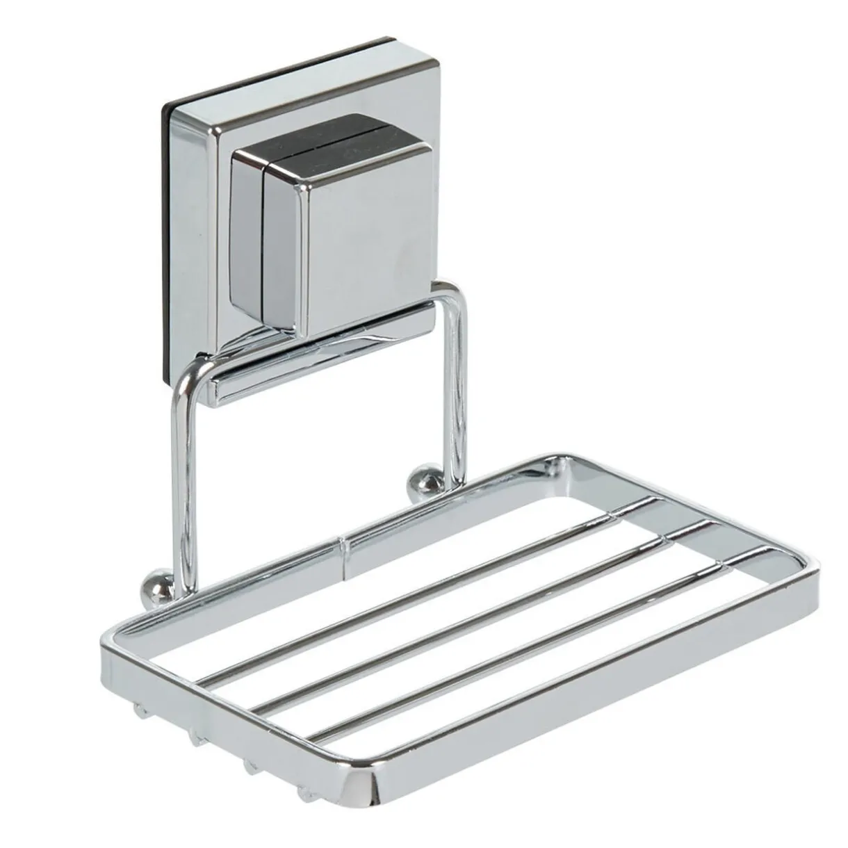 Gifi Porte savon blanc à ventouse gris