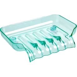 Outlet Gifi Porte savon en plastique bleu