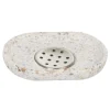 Outlet Gifi Porte savon Terrazzo résine effet granit beige