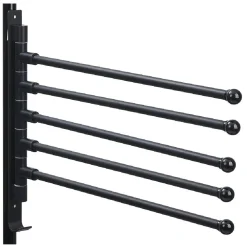 Outlet Gifi Porte serviette 5 niveaux noir